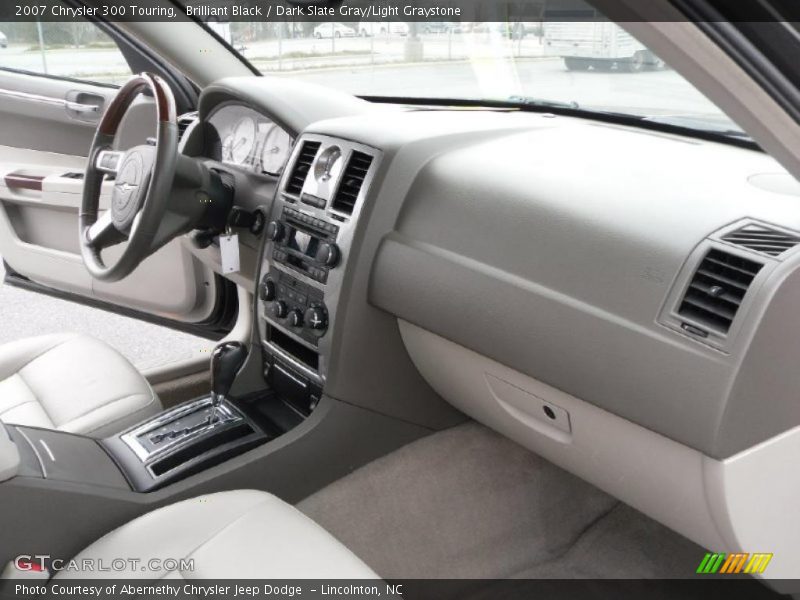 Brilliant Black / Dark Slate Gray/Light Graystone 2007 Chrysler 300 Touring