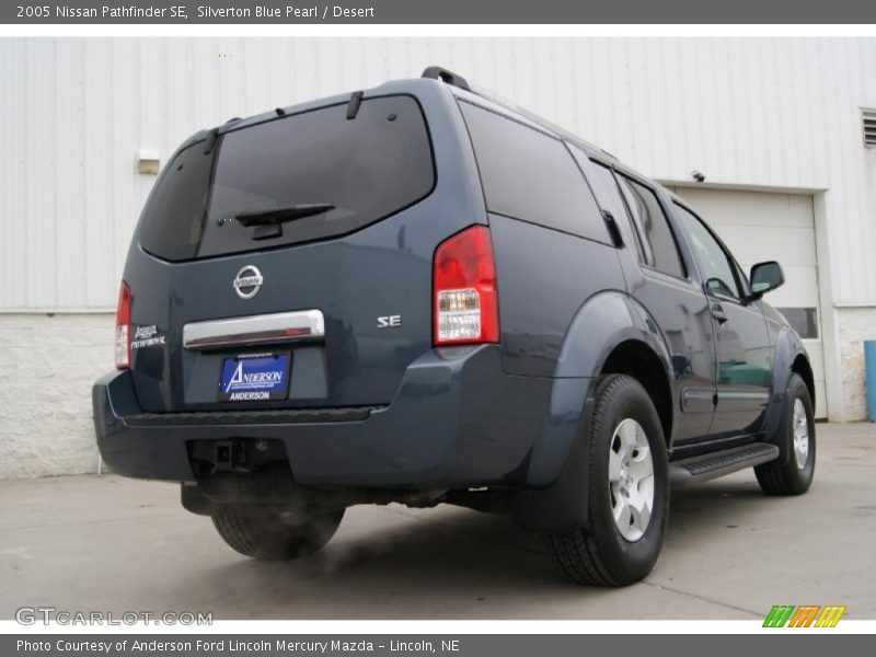 Silverton Blue Pearl / Desert 2005 Nissan Pathfinder SE
