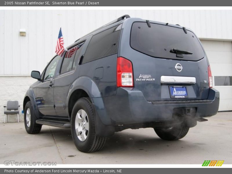 Silverton Blue Pearl / Desert 2005 Nissan Pathfinder SE