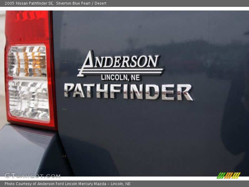 Silverton Blue Pearl / Desert 2005 Nissan Pathfinder SE