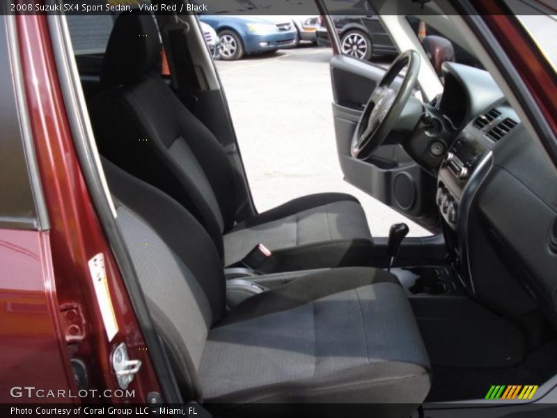 Vivid Red / Black 2008 Suzuki SX4 Sport Sedan