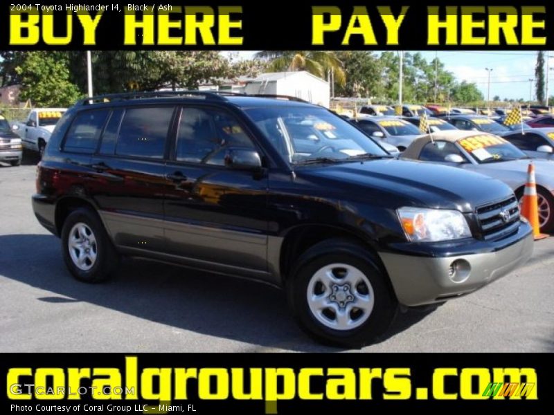 Black / Ash 2004 Toyota Highlander I4