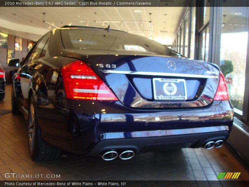 Capri Blue Metallic / Cashmere/Savanna 2010 Mercedes-Benz S 63 AMG Sedan