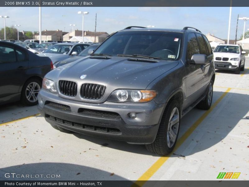 Stratus Grey Metallic / Black 2006 BMW X5 3.0i