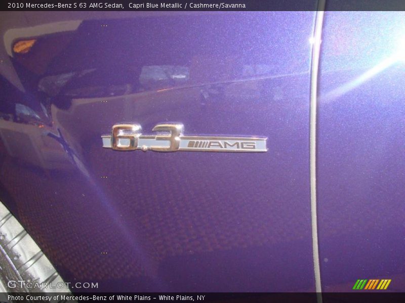 Capri Blue Metallic / Cashmere/Savanna 2010 Mercedes-Benz S 63 AMG Sedan