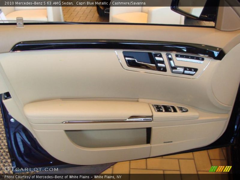 Capri Blue Metallic / Cashmere/Savanna 2010 Mercedes-Benz S 63 AMG Sedan