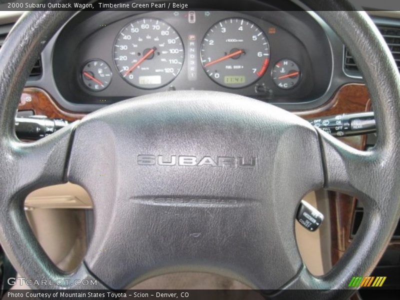 Timberline Green Pearl / Beige 2000 Subaru Outback Wagon