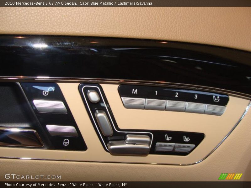 Capri Blue Metallic / Cashmere/Savanna 2010 Mercedes-Benz S 63 AMG Sedan