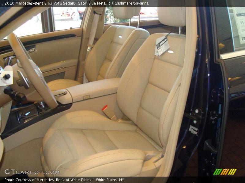 Capri Blue Metallic / Cashmere/Savanna 2010 Mercedes-Benz S 63 AMG Sedan