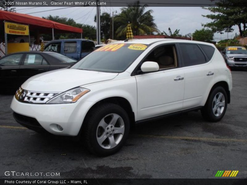 Glacier Pearl White / Cafe Latte 2005 Nissan Murano SL