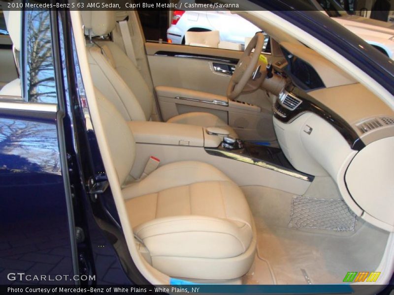 Capri Blue Metallic / Cashmere/Savanna 2010 Mercedes-Benz S 63 AMG Sedan