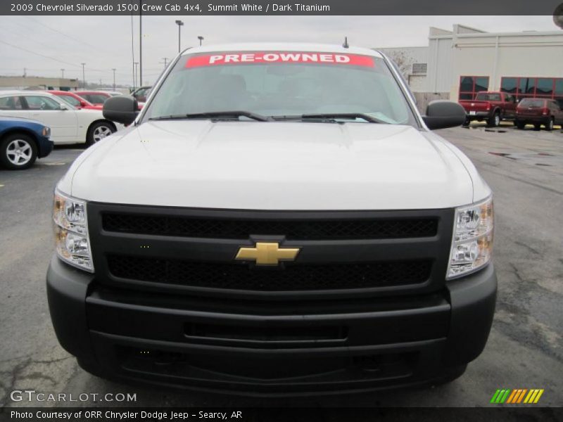 Summit White / Dark Titanium 2009 Chevrolet Silverado 1500 Crew Cab 4x4