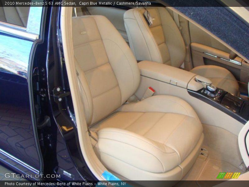 Capri Blue Metallic / Cashmere/Savanna 2010 Mercedes-Benz S 63 AMG Sedan