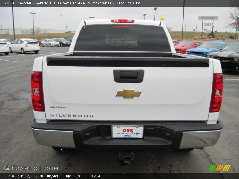 Summit White / Dark Titanium 2009 Chevrolet Silverado 1500 Crew Cab 4x4