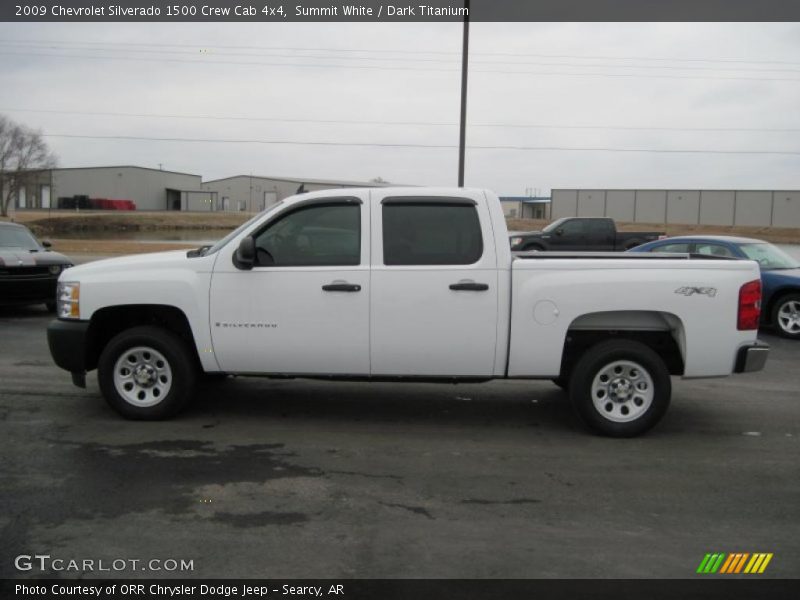 Summit White / Dark Titanium 2009 Chevrolet Silverado 1500 Crew Cab 4x4