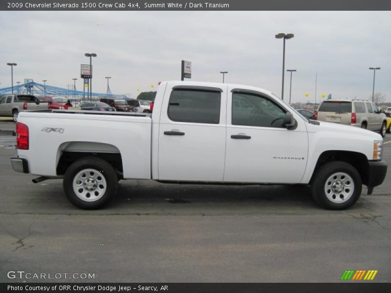 Summit White / Dark Titanium 2009 Chevrolet Silverado 1500 Crew Cab 4x4