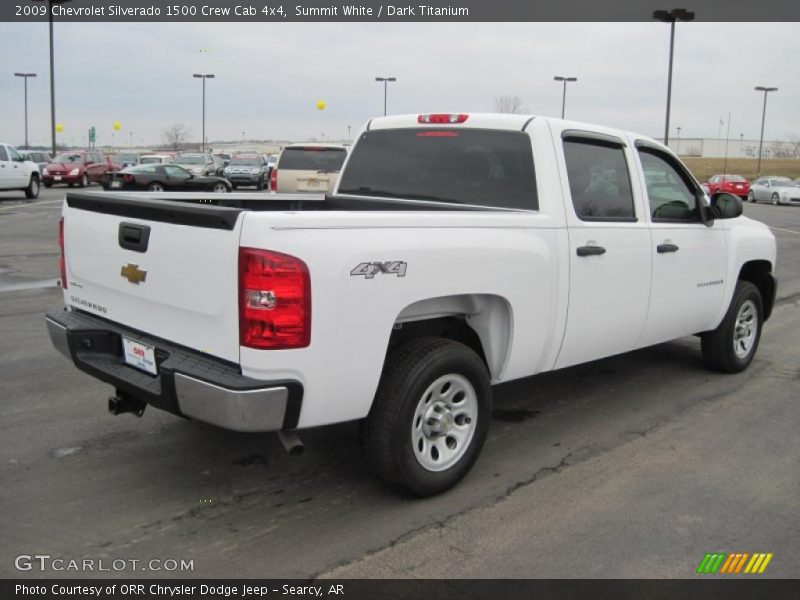 Summit White / Dark Titanium 2009 Chevrolet Silverado 1500 Crew Cab 4x4