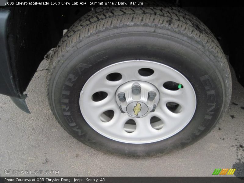 Summit White / Dark Titanium 2009 Chevrolet Silverado 1500 Crew Cab 4x4