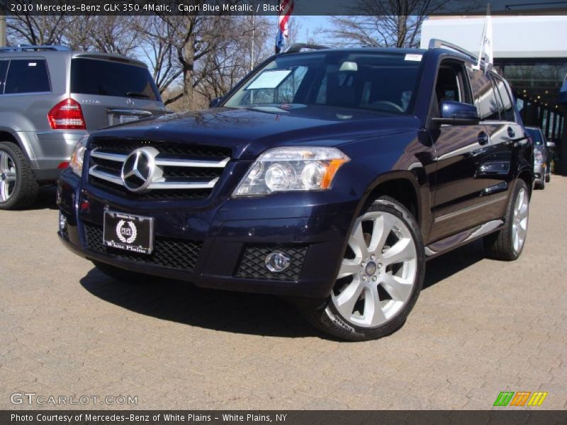 Capri Blue Metallic / Black 2010 Mercedes-Benz GLK 350 4Matic