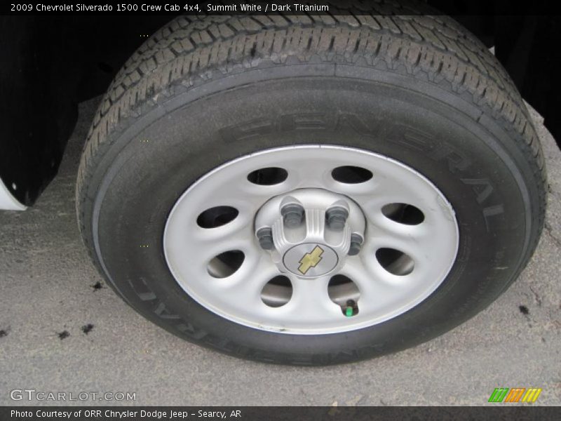 Summit White / Dark Titanium 2009 Chevrolet Silverado 1500 Crew Cab 4x4