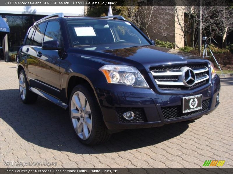 Capri Blue Metallic / Black 2010 Mercedes-Benz GLK 350 4Matic