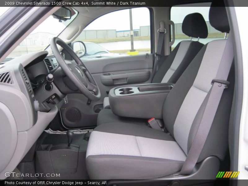 Summit White / Dark Titanium 2009 Chevrolet Silverado 1500 Crew Cab 4x4