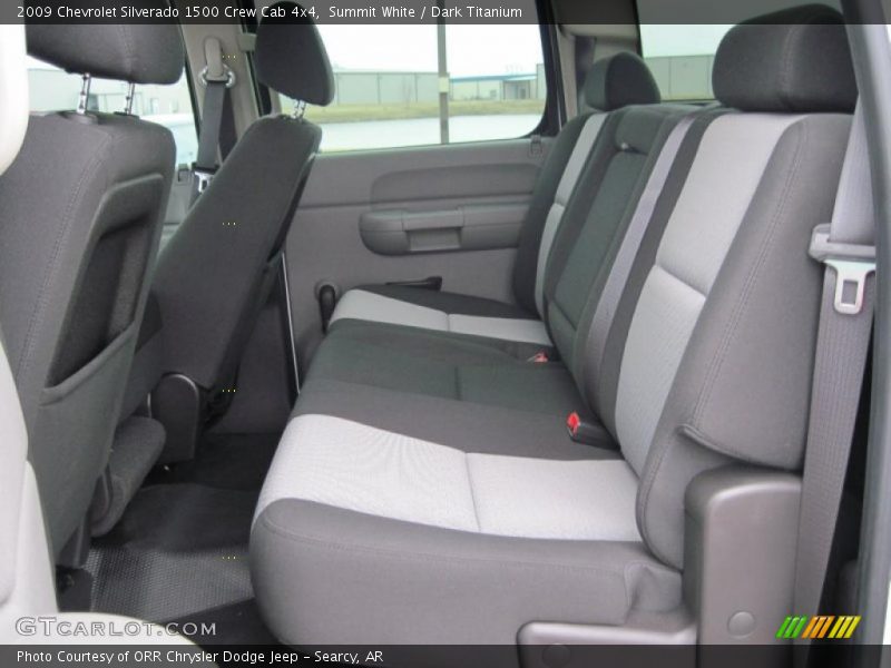 Summit White / Dark Titanium 2009 Chevrolet Silverado 1500 Crew Cab 4x4