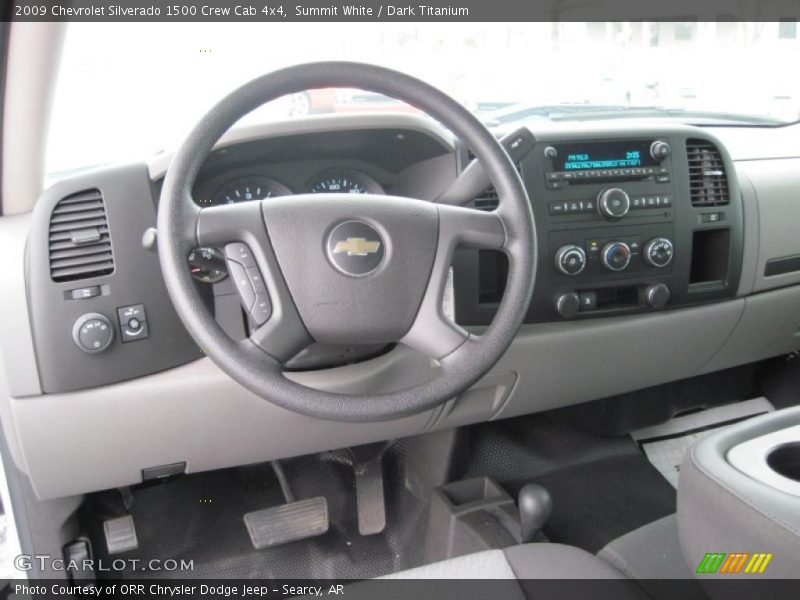 Summit White / Dark Titanium 2009 Chevrolet Silverado 1500 Crew Cab 4x4