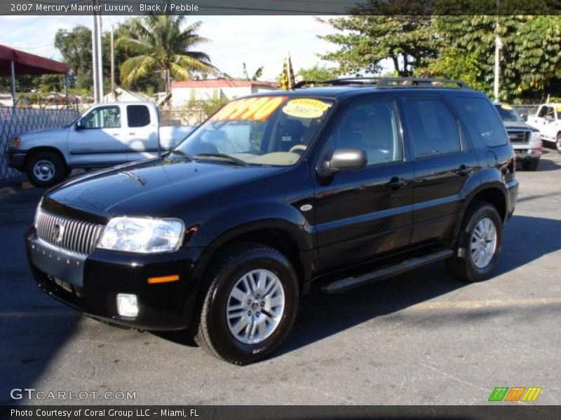 Black / Pebble 2007 Mercury Mariner Luxury