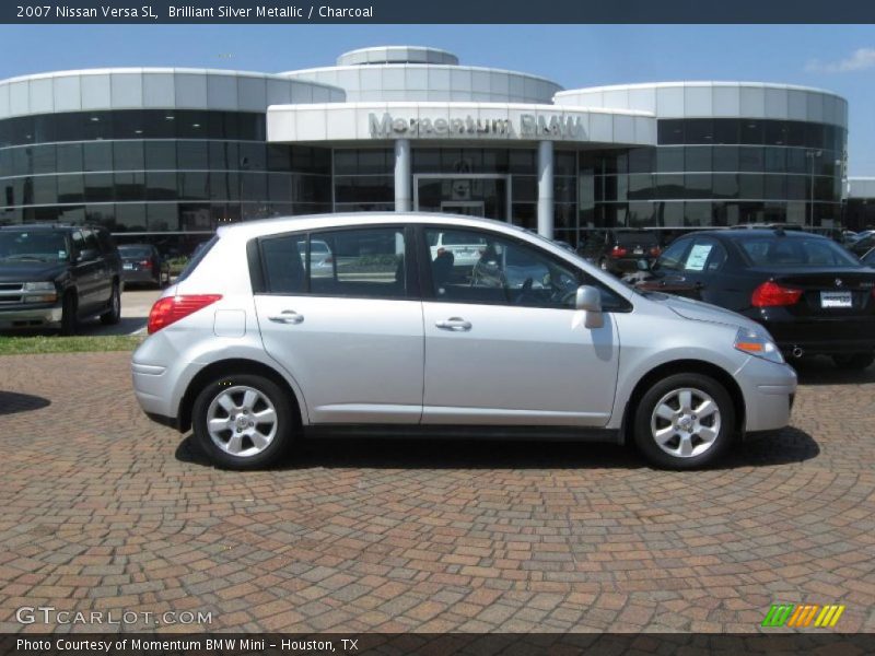 Brilliant Silver Metallic / Charcoal 2007 Nissan Versa SL