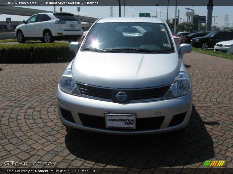 Brilliant Silver Metallic / Charcoal 2007 Nissan Versa SL