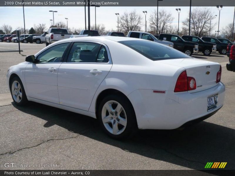 Summit White / Cocoa/Cashmere 2009 Chevrolet Malibu LS Sedan