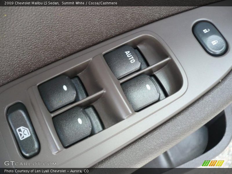 Summit White / Cocoa/Cashmere 2009 Chevrolet Malibu LS Sedan