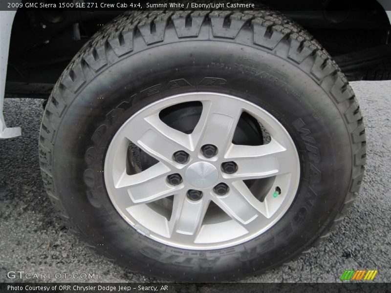 Summit White / Ebony/Light Cashmere 2009 GMC Sierra 1500 SLE Z71 Crew Cab 4x4