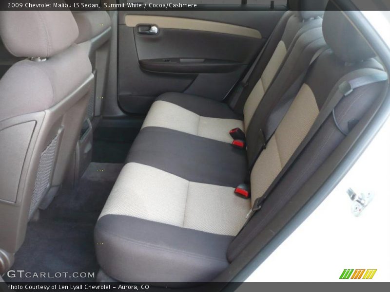 Summit White / Cocoa/Cashmere 2009 Chevrolet Malibu LS Sedan
