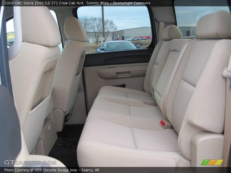 Summit White / Ebony/Light Cashmere 2009 GMC Sierra 1500 SLE Z71 Crew Cab 4x4