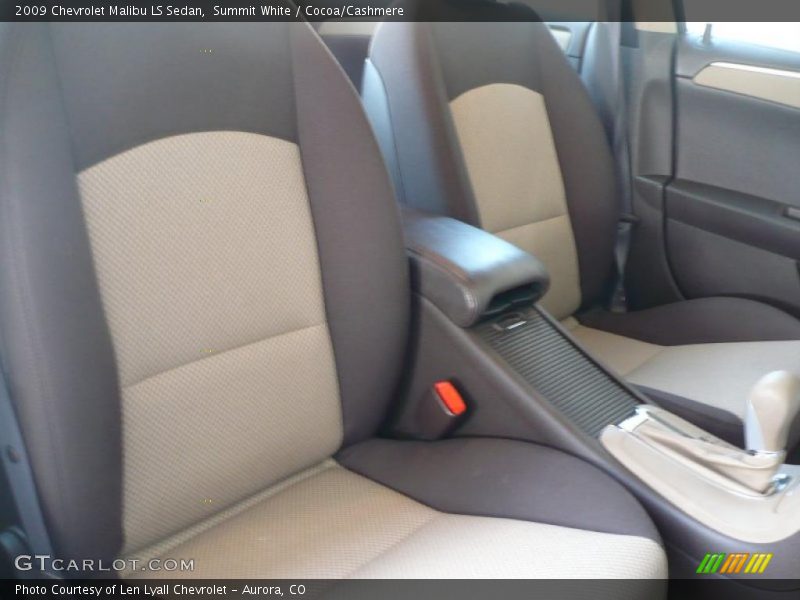 Summit White / Cocoa/Cashmere 2009 Chevrolet Malibu LS Sedan