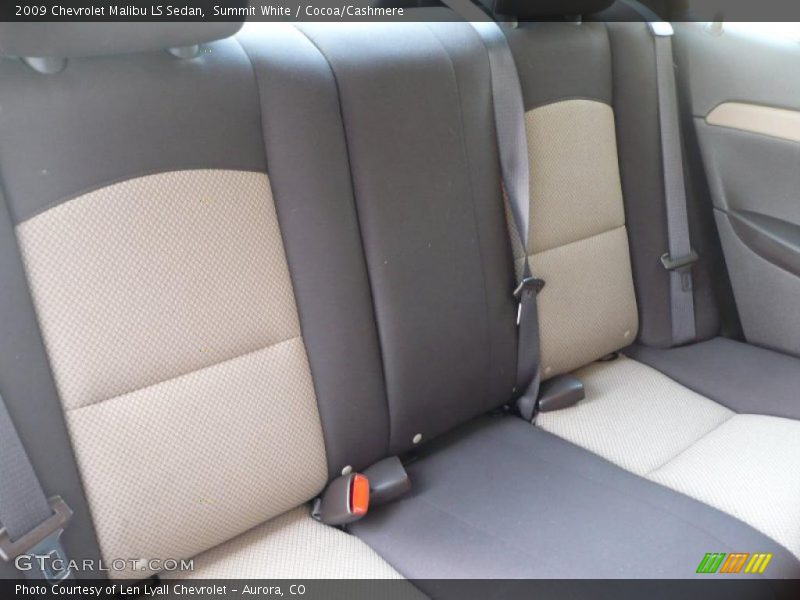 Summit White / Cocoa/Cashmere 2009 Chevrolet Malibu LS Sedan
