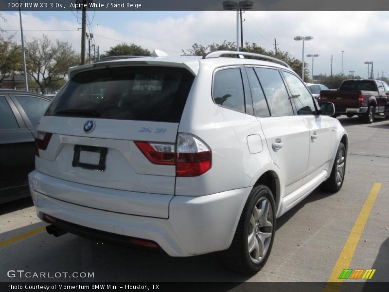 Alpine White / Sand Beige 2007 BMW X3 3.0si