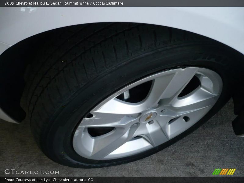 Summit White / Cocoa/Cashmere 2009 Chevrolet Malibu LS Sedan