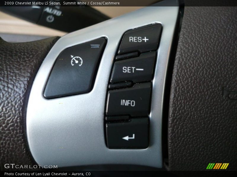 Summit White / Cocoa/Cashmere 2009 Chevrolet Malibu LS Sedan
