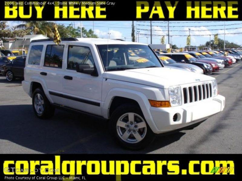 Stone White / Medium Slate Gray 2006 Jeep Commander 4x4