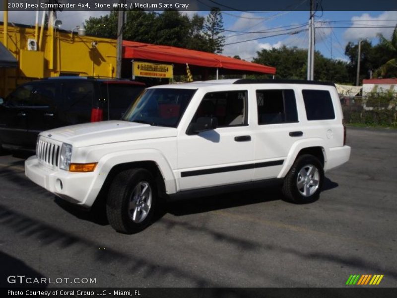 Stone White / Medium Slate Gray 2006 Jeep Commander 4x4