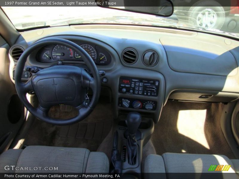 Light Taupe Metallic / Taupe 1997 Pontiac Grand Am SE Sedan