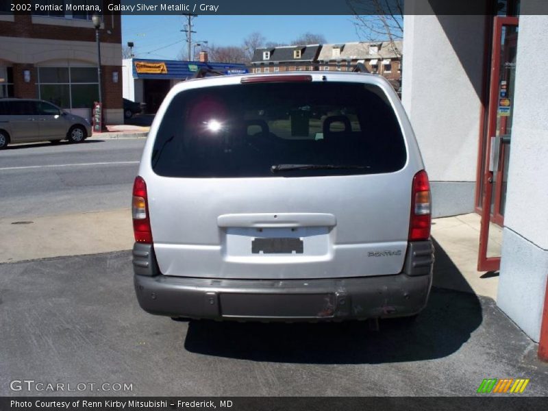 Galaxy Silver Metallic / Gray 2002 Pontiac Montana