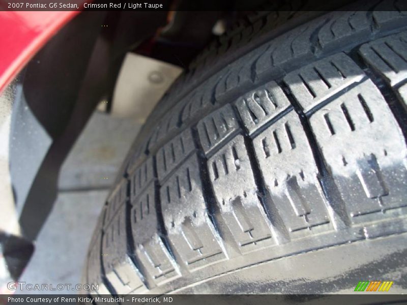 Crimson Red / Light Taupe 2007 Pontiac G6 Sedan