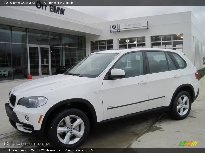Alpine White / Black 2010 BMW X5 xDrive30i