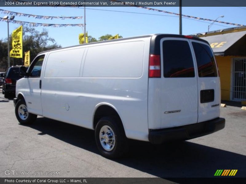 Summit White / Medium Dark Pewter 2004 Chevrolet Express 3500 Extended Commercial Van