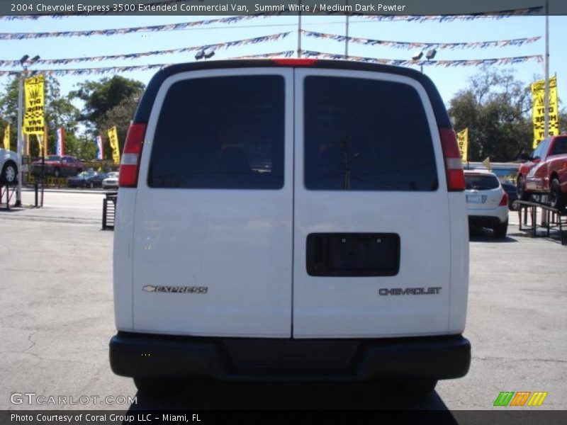 Summit White / Medium Dark Pewter 2004 Chevrolet Express 3500 Extended Commercial Van