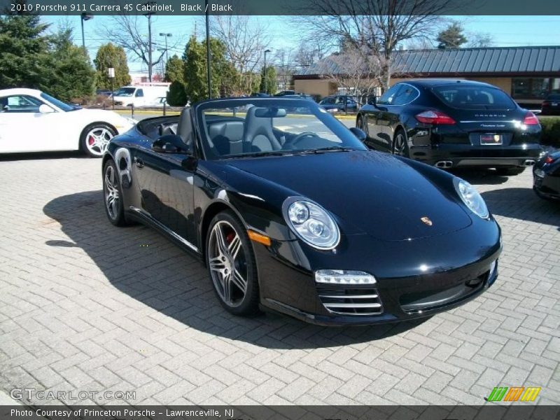 Black / Black 2010 Porsche 911 Carrera 4S Cabriolet